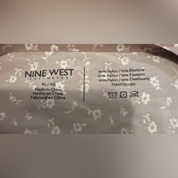 Nine West Intimates Bralette Women’s SzXL Floral Print Adjustable Strap - Picture 3 of 3